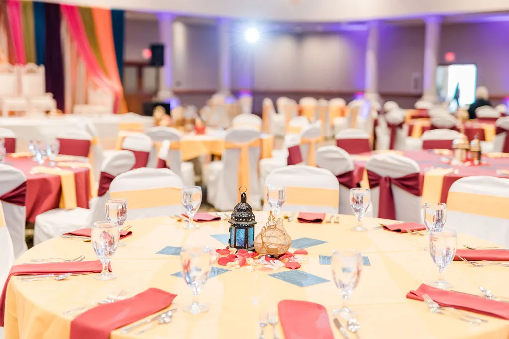 Ballroom reception at Bridgewater Event Center