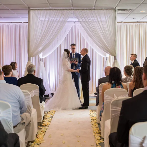 Wedding ceremony at Bridgewater Event Center
